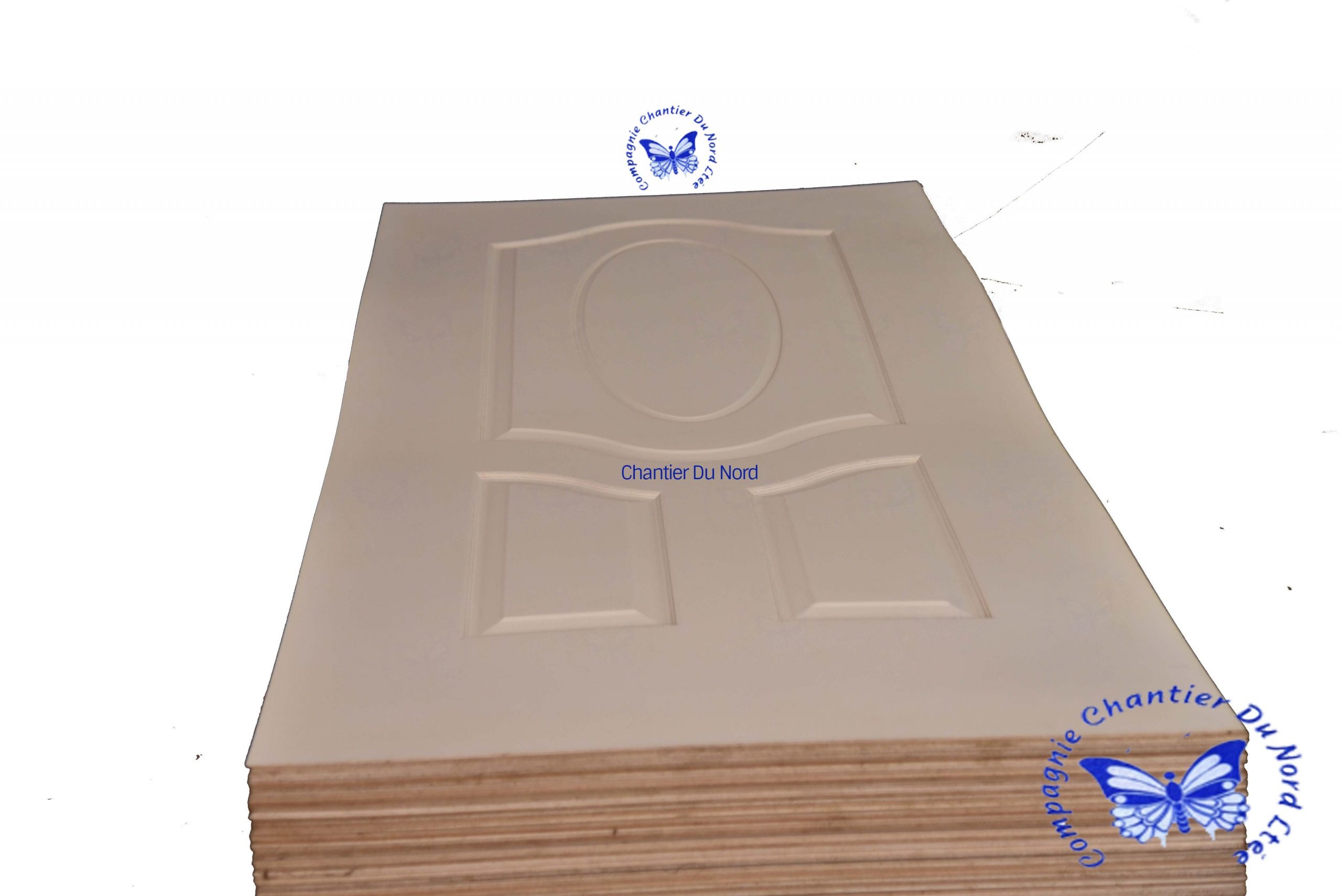 LA PORTE 3 CARREAUX BLANC (OEUF)